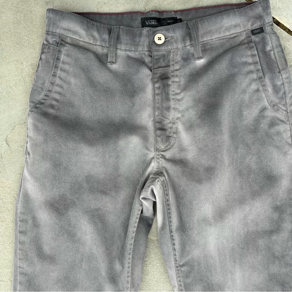 Upcycled Vans Twill Work Pants Overdyed Black Grey - Picture 3 of 6
